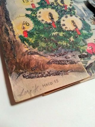 Vintage Haco 13 Advent Calendar | Printed in Germany - Cardboard Christmas 3
