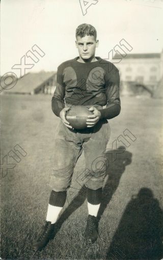 1926 Chicago Maroons Football Player Halfback Wallie Marks Press Photo