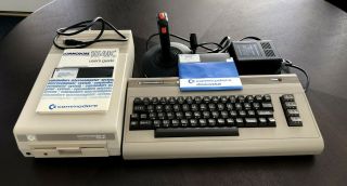 Commodore 64 Computer Keyboard,  1541 Disk Drive,  Joystick & Zork 1 Game