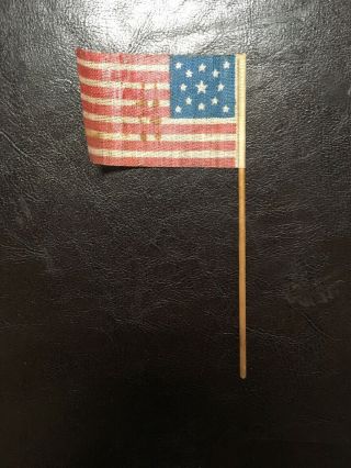 Authentic Antique 13 Star Civil War Parade Flag 2
