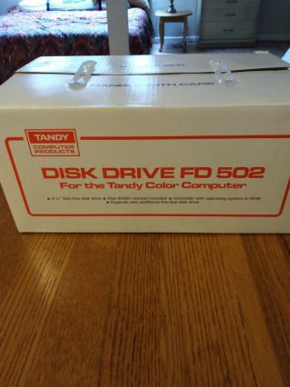 Tandy Color Fd 502 Disk Drive For Color Computer Nib