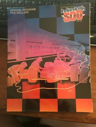 1990 Indy 500 Race Program Near 74th Running Arie Luyendyk 