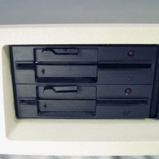 Vintage IBM XT 5160 Personal Computer Desktop PC 2 Floppy Drives 3