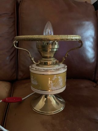 Vintage Porcelain And Brass Lamps 2