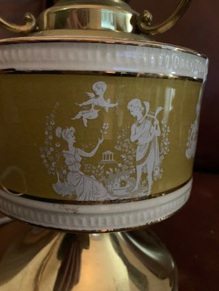 Vintage Porcelain And Brass Lamps 3