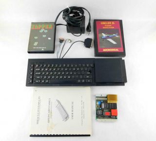 Vintage Sinclair Ql Modified Computer With Gold Card,  2 Games