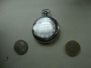 Vintage Push Button Automatic Pocket Watch No Chronos No Thorens Cigarette