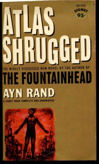 Vintage 1959 Ayn Rand Atlas Shrugged Signet 1st.  Paperback Edition
