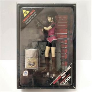 Zippo Limited Edition Resident Evil Biohazard Claire Redfield Lighter & Figure