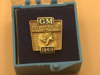 1960 Vintage Gm General Motors Detroit Diesel Lapel Pin Screw Back C3