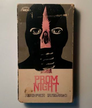 Vtg 1980 Prom Night First Edition Vhs Movie 80s Horror Mca Video
