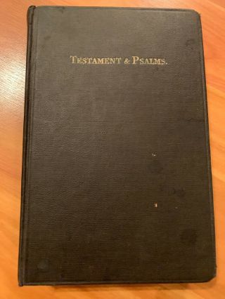 Vintage Bible Testament & Psalms American Bible Society Lg Print 1611 Kjv
