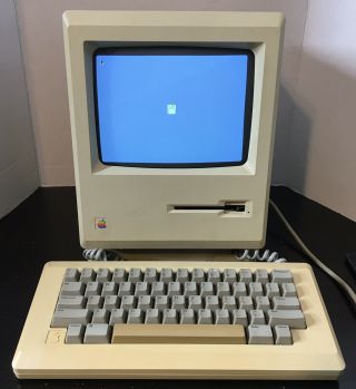 Vintage 1986 Apple Macintosh 512k M0001e Desktop Computer With Keyboard - Rare