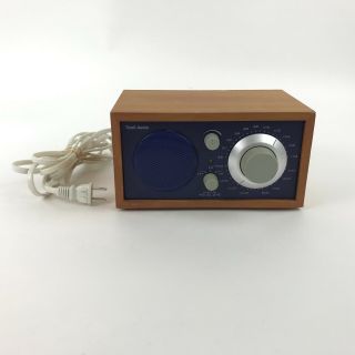 Tivoli Audio Model One Henry Kloss Am/fm Radio Cobalt Blue Face Cherry Wood