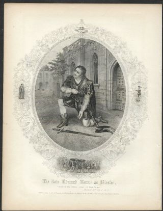 1856 Shakespere Actor Edmund Kean As Gloster,  Richard