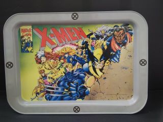 Vtg 1994 X - Men Metal Tv Dinner Lap Tray Fold - Up Legs Marvel Comics Wolverine