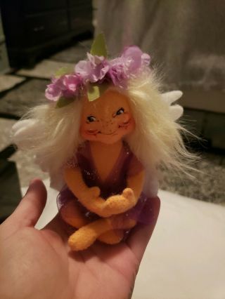 Vintage Annalee Christmas Angel Pixie Fairy Girl With Wings - 2002 5 "