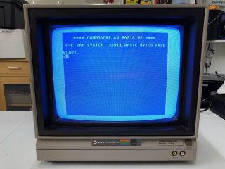 Commodore 1702 Color Video Monitor & (for Commodore 64 Computer)