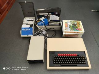 Rare Vintage Acorn Bbc Model B Micro Computer With Econet & Double Floppy Drive