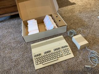 Vintage Commodore 128 computer and power supply - C128 2