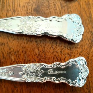 5 Gorham Buttercup Spoons - Sterling Silver 5 - 7/8 " Vintage W/ Buttercup Engraved