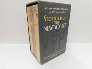 Vintage 3 Volume Pb Book Set Stories From The Yorker In Slip Case