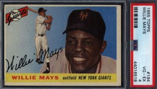 1955 Topps 194 Willie Mays Giants Psa 4 702891