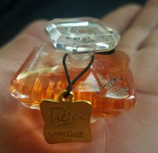 Vintage Eau De Parfum Tresor Lancome Mini Perfume.  25oz 7.  5ml