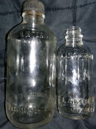 2 Vintage Listerine Bottles