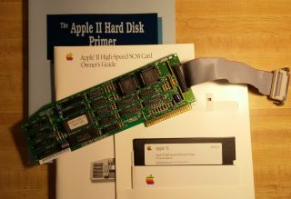 Apple Ii High - Speed Scsi Interface Card With Utilities Disks And Book