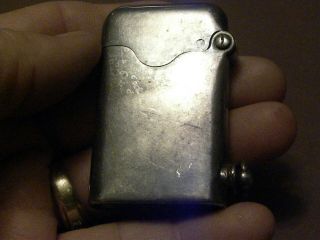 1920s Swiss PAT.  1359003 Thorens Single Claw Lighter SILVER PLATE No Wheel 3