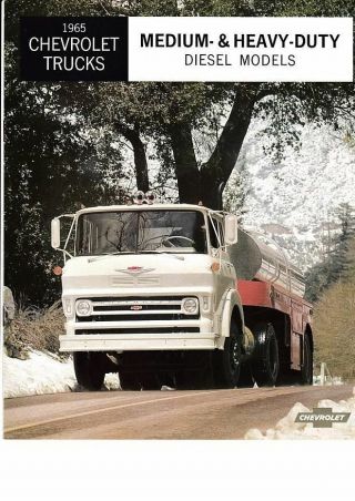 1965 Chevrolet Medium & Heavy Duty Diesel Truck Brochure D50 Q50 D60 D80