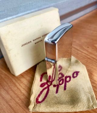 Rare1947 - 48 Vintage Zippo Lighter Sterling Silver 3 Barrel Pat.  2032695 3