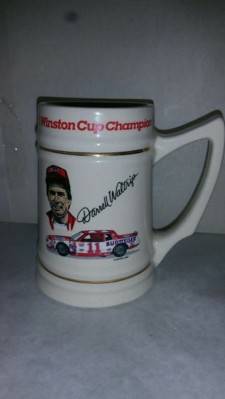 Vintage Darrell Waltrip 1985 Winston Cup Champion Collectible Beer Mug Stein