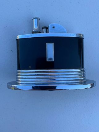 Early Ronson Touch Tip Oval Art Deco Lighter/very Rare/nice