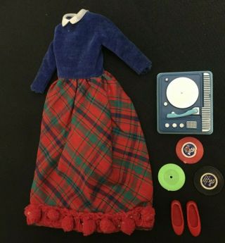 Vintage 1965 Mattel Barbie Skipper Doll Platter Party Outfit 1914 3 Day