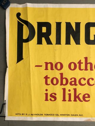 Large Vintage PRINCE ALBERT Tobacco Cigar Smoke Advertising Banner Sign No.  280 2