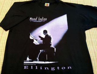 Vintage Jazz T - Shirt - Duke Ellington - Herman Leonard 1994 Gear,  Inc L Orig