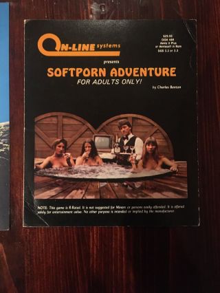 Rare Apple Ii Manuals For Softporn Adventure,  Sabatoge,  Checker King,  Phantoms