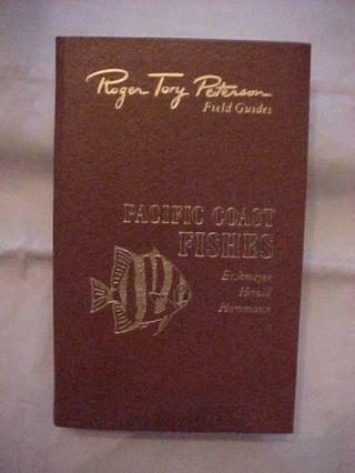 Easton Press Leather Book Pacific Coast Fishes; Roger Tory Peterson Field Guide