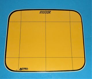 Vintage Nos Acerbis Mx Indoor Numberplate Decal Background Yellow Ktm Can - Am