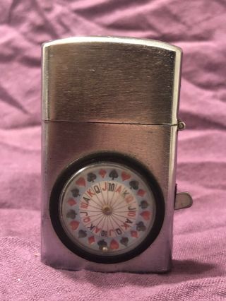 Vintage Rare Novelty Roulette Spinner Cigar Pipe Lighter