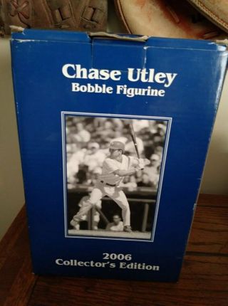 2006 Philadelphia Phillies Chase Utley Bobble Head - Mib - Giveaway