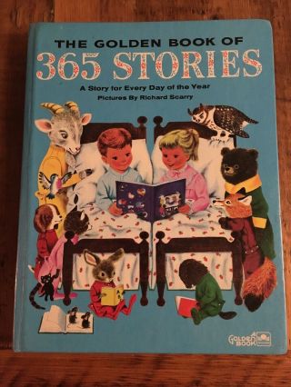 The Golden Book Of 365 Stories,  Richard Scarry,  Big Golden Book - Vintage