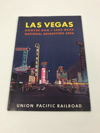 1958 Union Pacific Railroad Las Vegas Nevada Travel Brochure Gerald Eddy Map