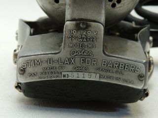 Vintage Oster STIM - U - LAX Model M3 Professional Massager for Barbers 3