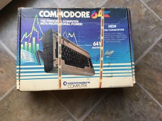 Vintage Commodore 64 W/power Supply/manuals/switch/orig Oem Box,  Matching Ser S
