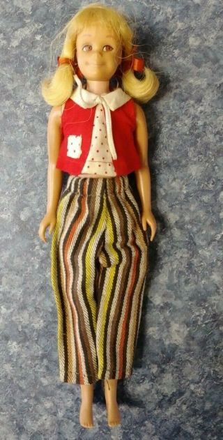 Vintage 1963 Straight Leg Blonde Scooter Barbie Mattel