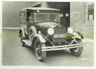 Old Motor Photograph Ford Model A Gpo / Post Office Delivery Van Vintage 1930