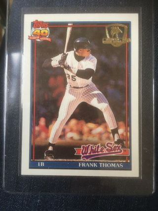 1991 Topps Desert Shield 79 Frank Thomas White Sox Best Guess 9,  9.  5,  9.  5,  9